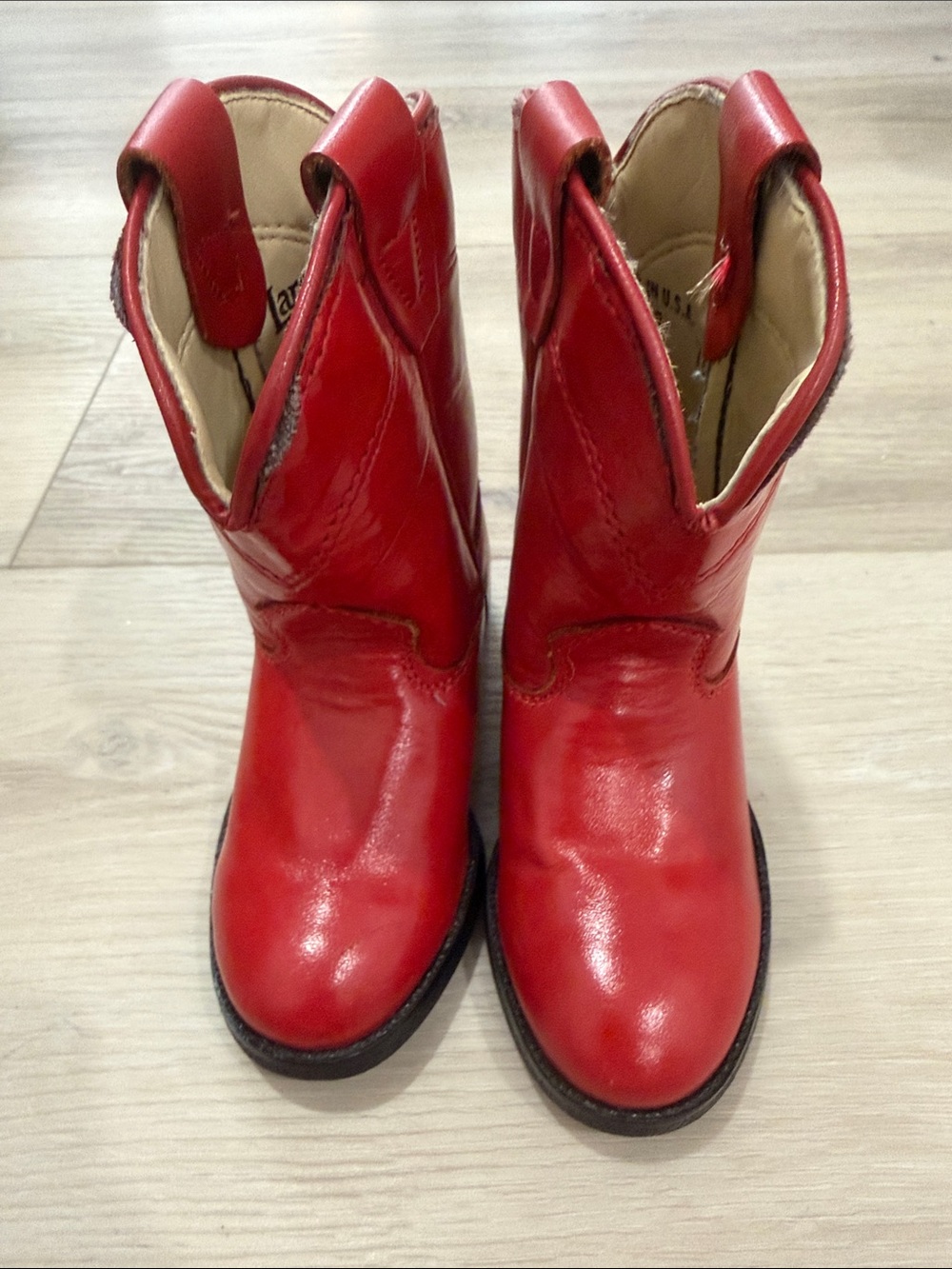 5.5 - Laredo Red genuine leather Kids Cowgirl Boots
